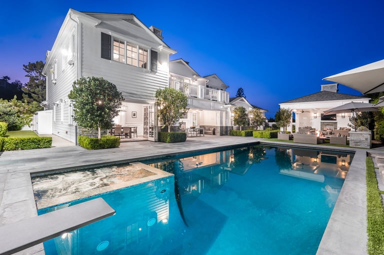 New construction luxury home with pool