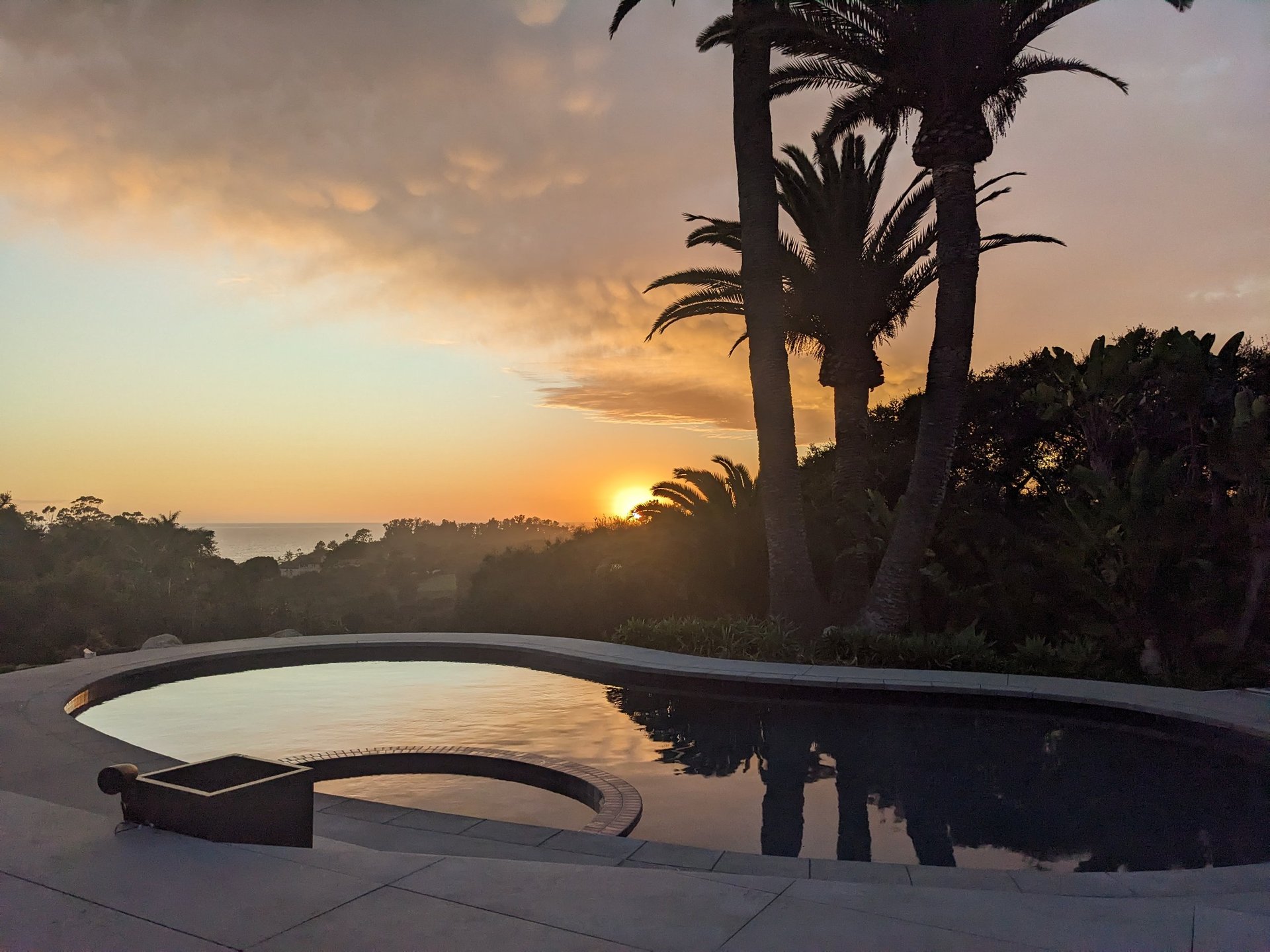 California coastal sunset